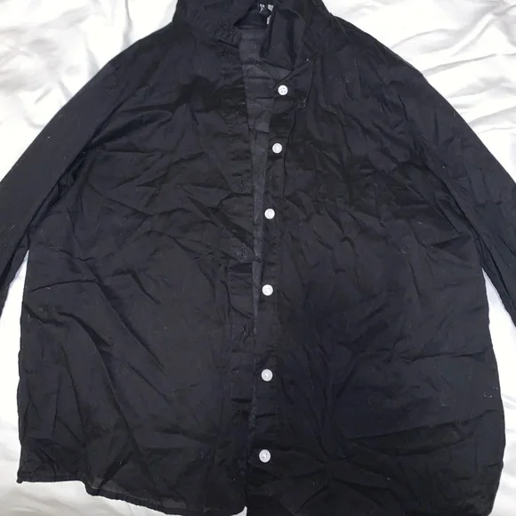 Black Button Up Shirt - Picture 2 of 2